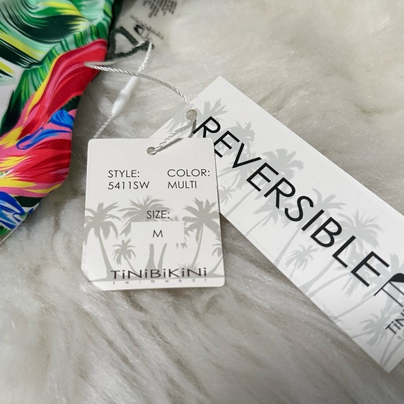 Reversible Tropical Print Bikini - Picture 3 of 3